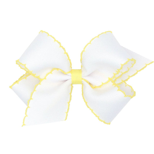Mini Grosgrain Bow w/ Stitch Edge