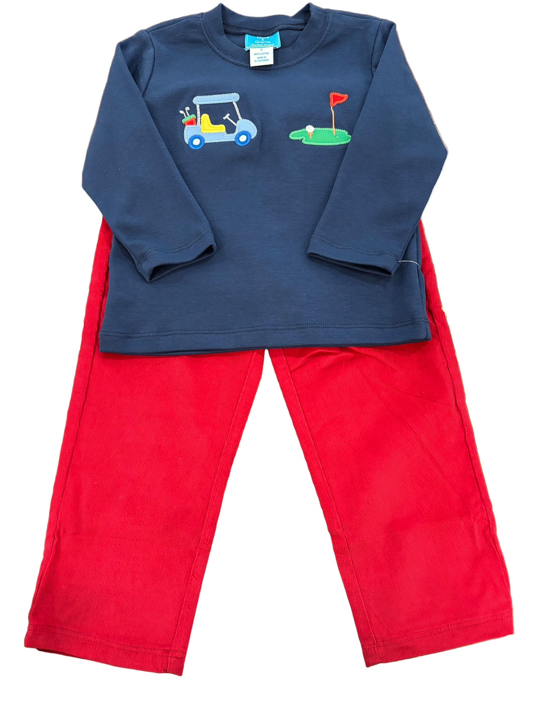 Golf Navy Blue Knit Boys T-shirt