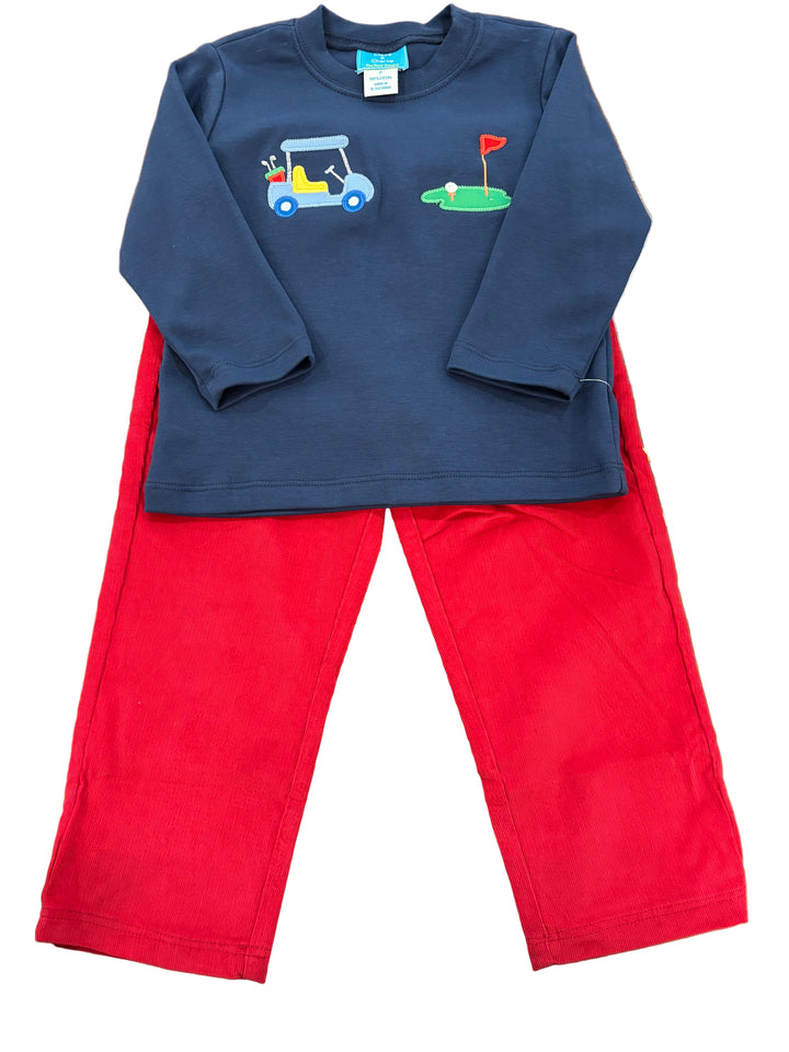 Golf Navy Blue Knit Boys T-shirt