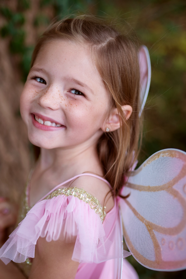 Gold Butterfly Dress with Wings