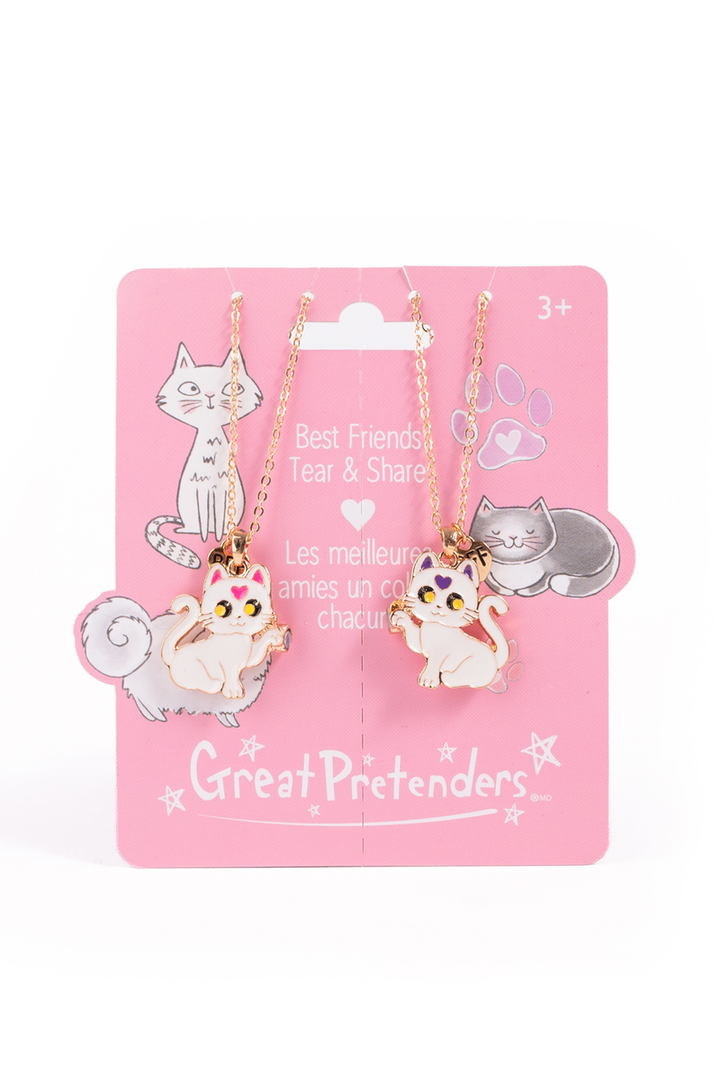 Smitten Kitten Tear &amp; Share Necklaces, 2pc
