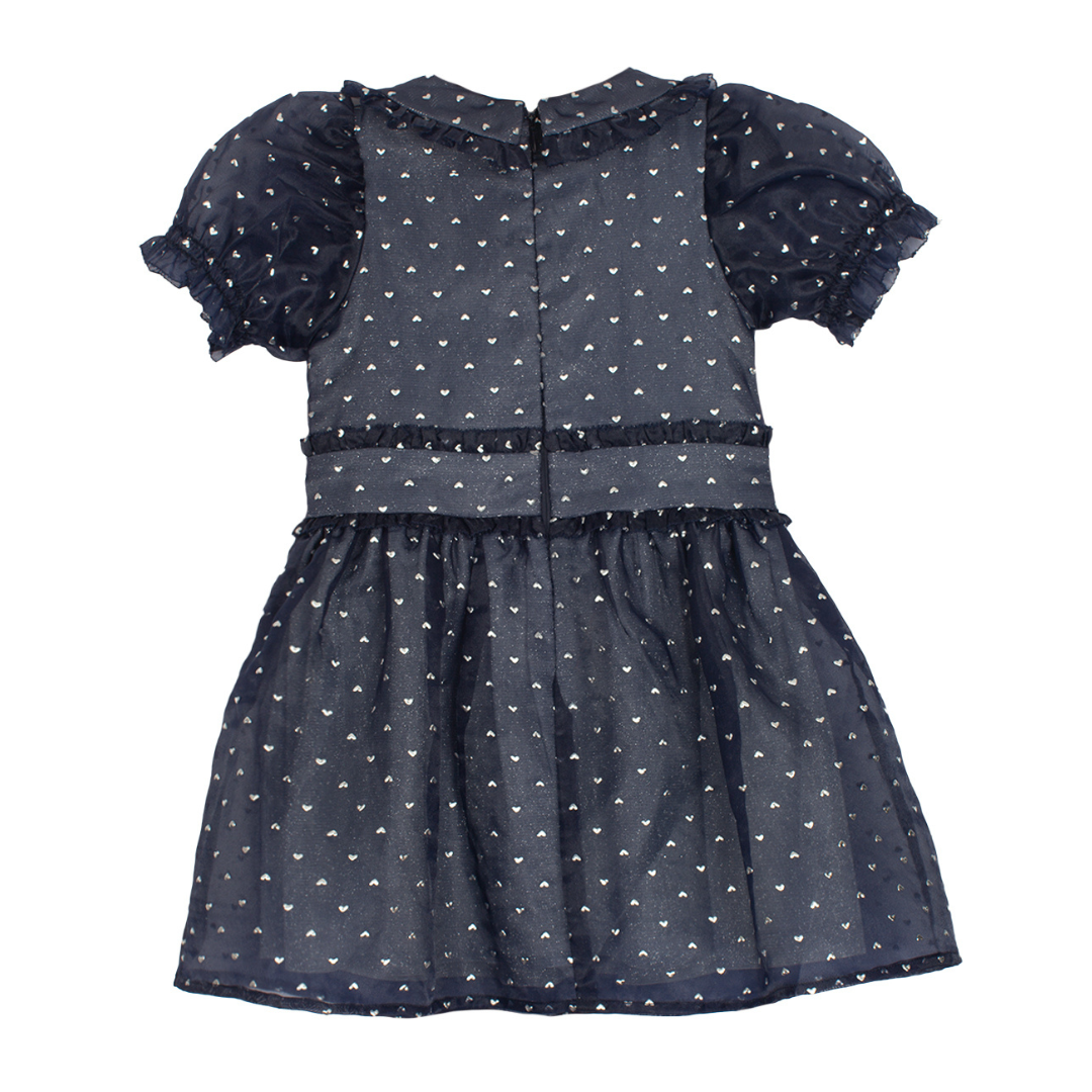 Majesty Natural Waist Organza &amp; Sparkling Knit Dress