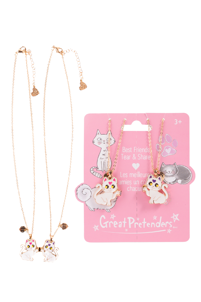 Smitten Kitten Tear &amp; Share Necklaces, 2pc