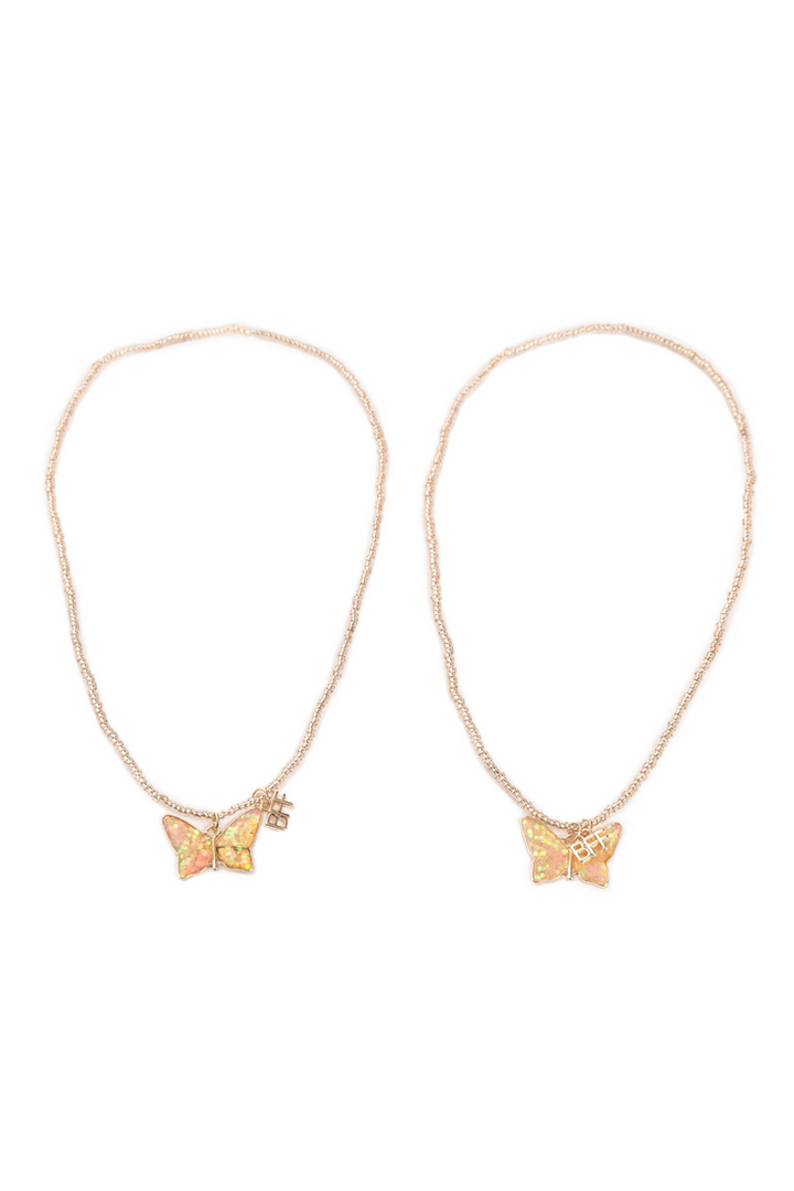 BFF Butterfly Share &amp; Tear Necklaces