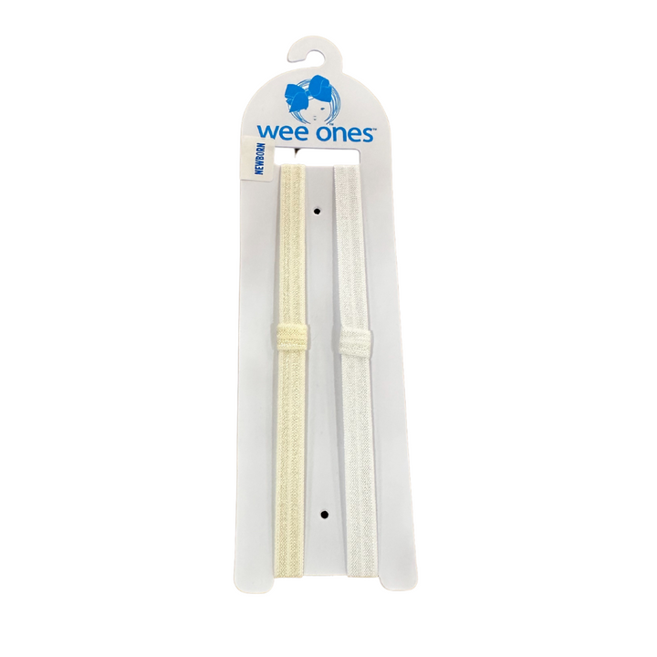 2 Add a Bow Elastic Babybands - Various Colors