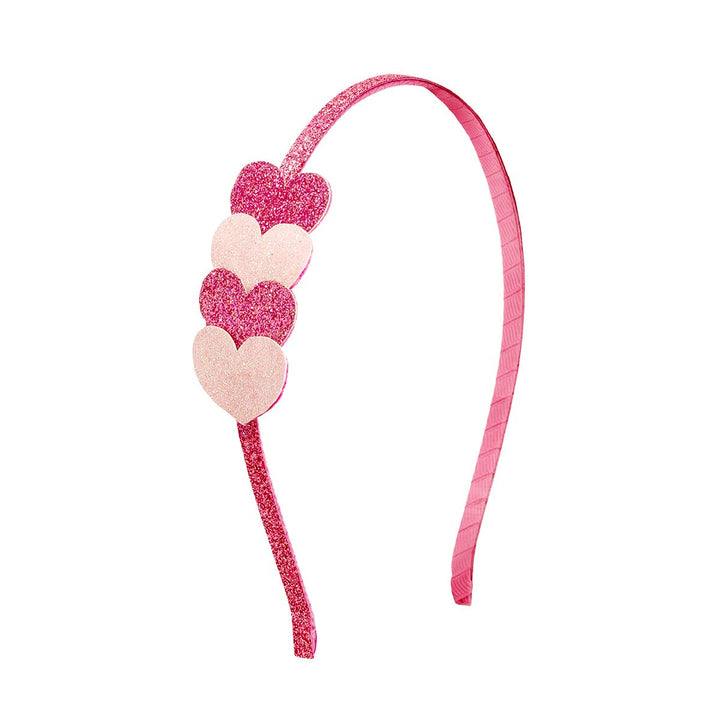 Pink Sparkle Hearts Valentine&
