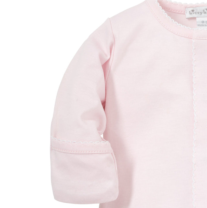 Pink/White Kissy Basics Footie