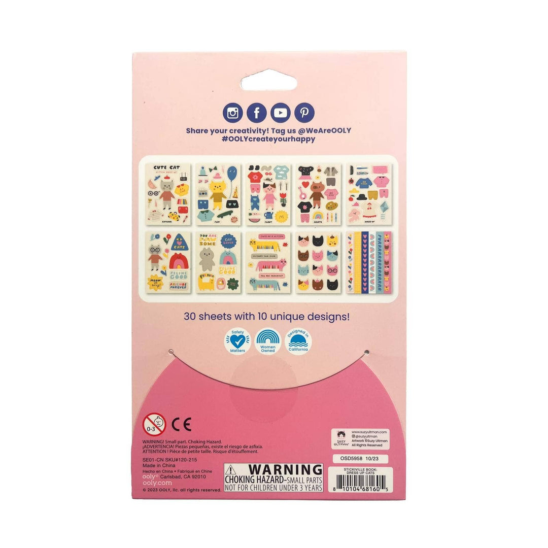 Stickiville X Suzy: A Whole Lotta Sticker Book - Dress Up Cats