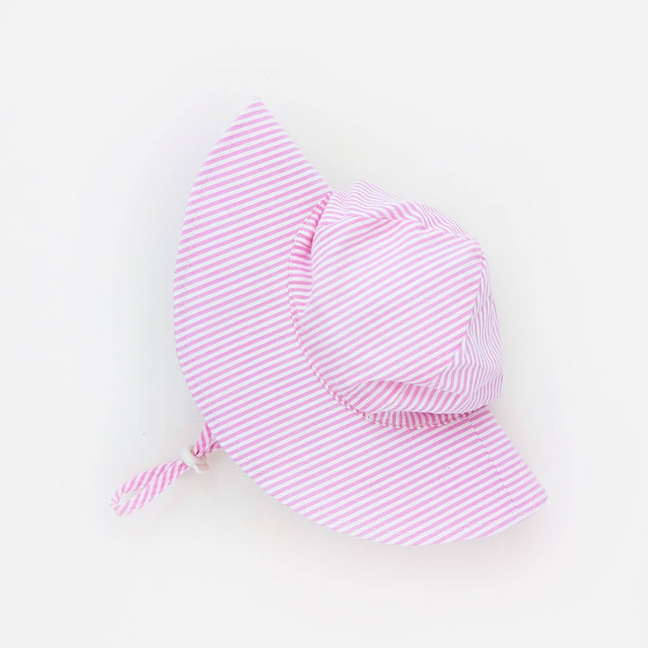 Pink Seersucker Sunhat UPF 50+ Baby &amp; Toddler