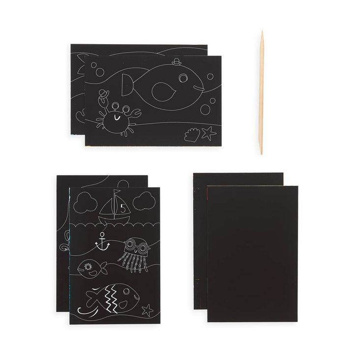 Scratch &amp; Scribble: Mini Kit - Friendly Fish