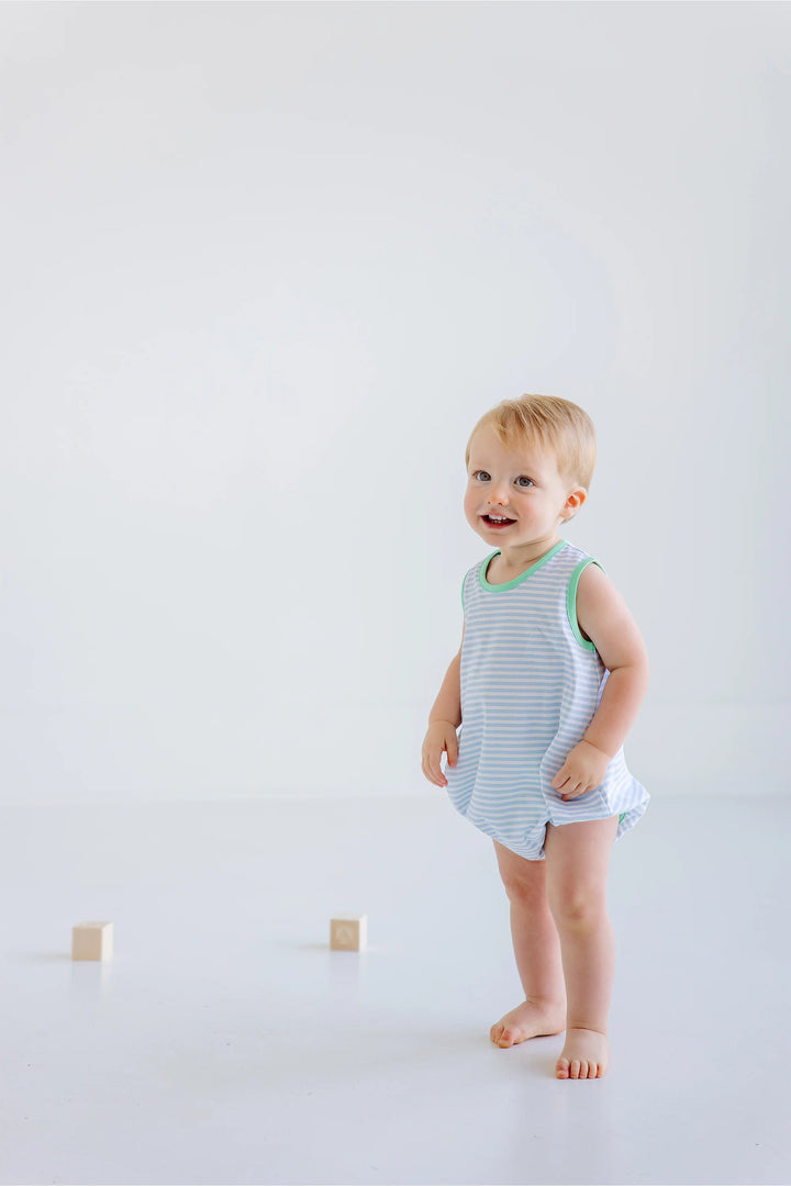 Patton Play Bubble - Turks Teal Stripe