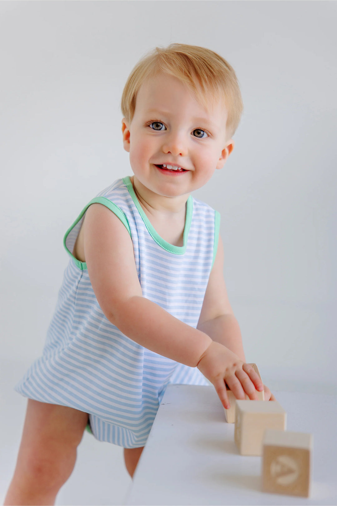 Patton Play Bubble - Turks Teal Stripe