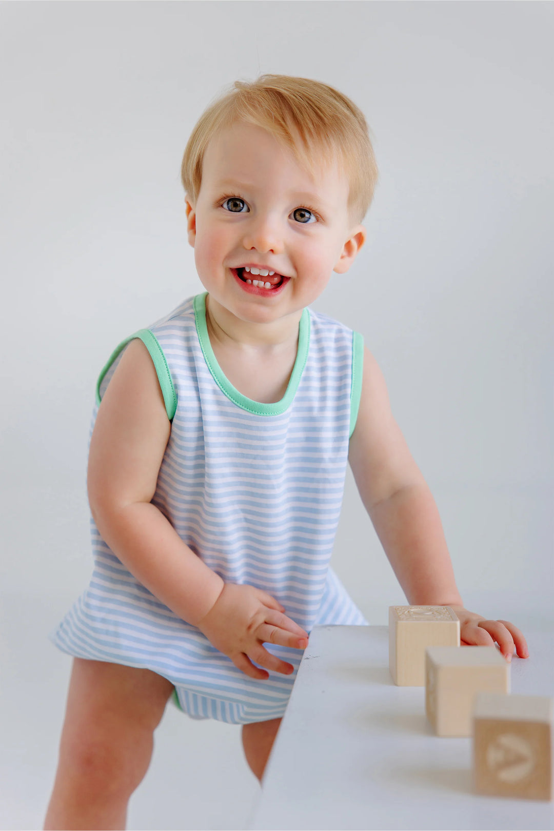 Patton Play Bubble - Turks Teal Stripe