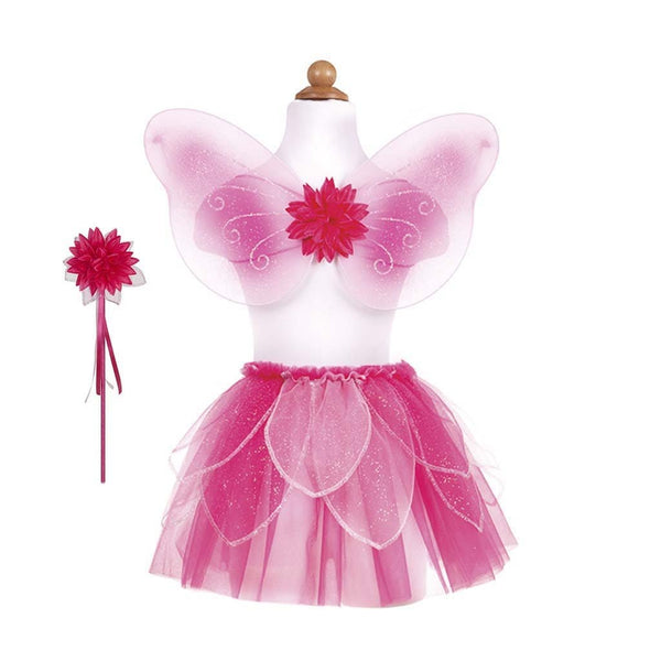 Fancy Flutter Skirt Sets with Wings &amp; Wands, Pink