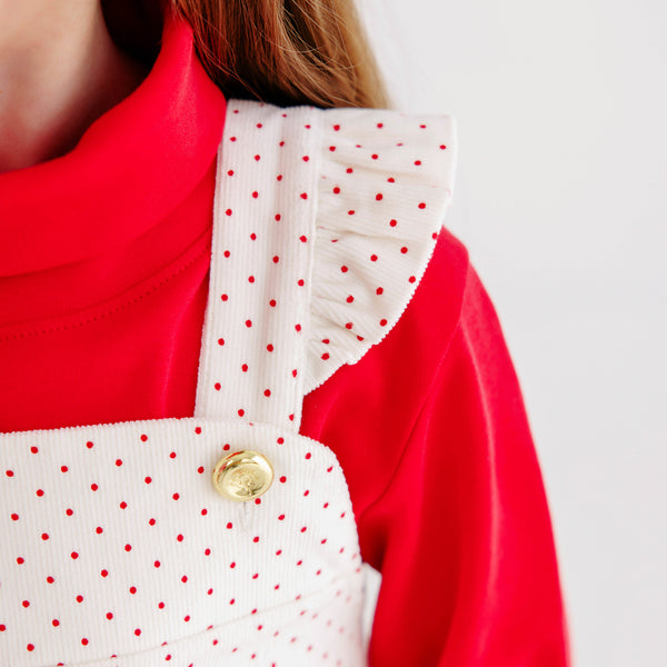 Julia Jumper Palmetto Pearl &amp; Richmond Red Microdot Corduroy