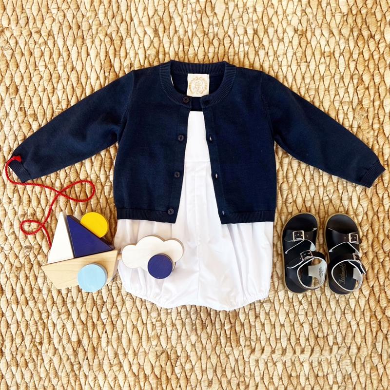 Cambridge Cardigan - Nantucket Navy with Pearlized Buttons