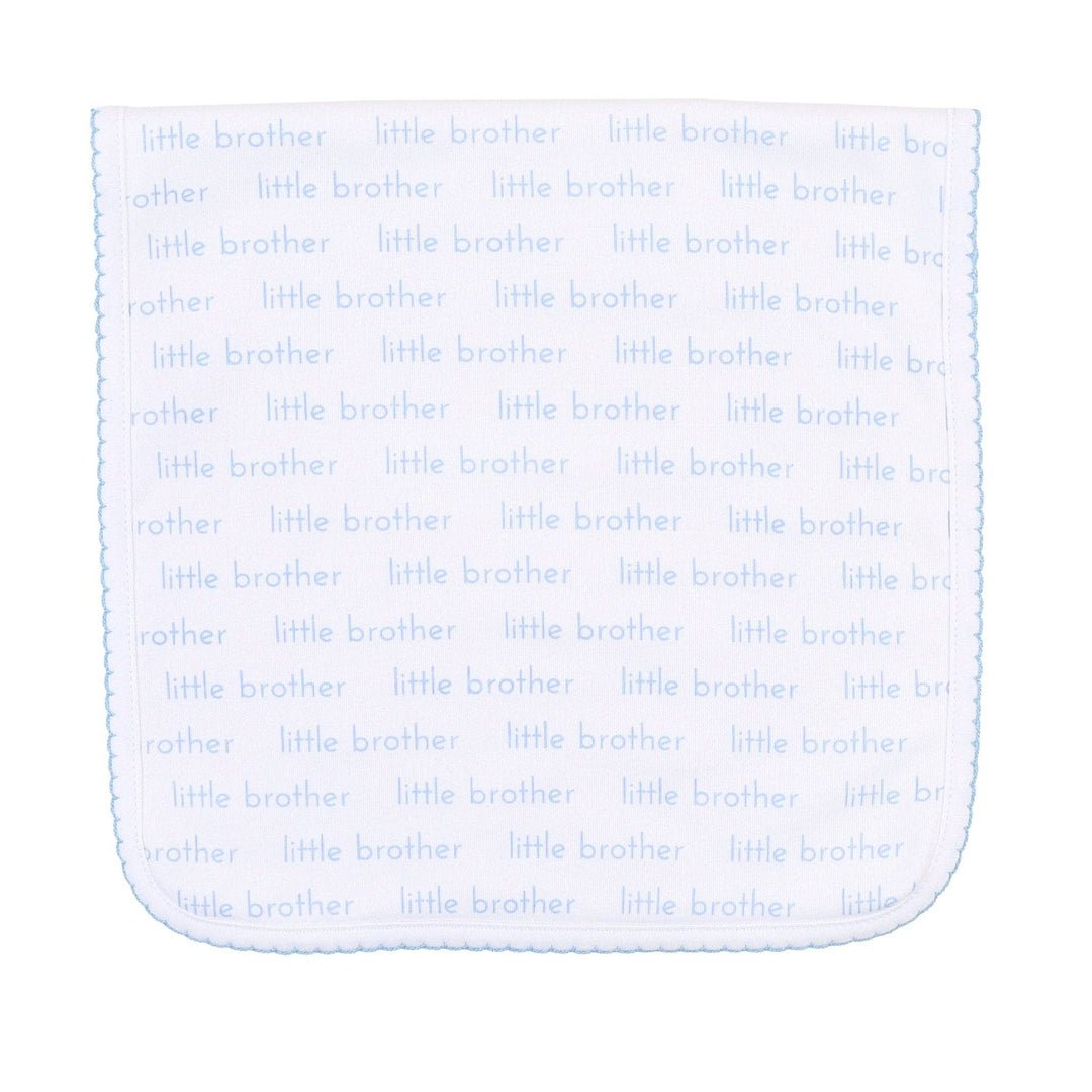 Little Brother Print Burp Cloth