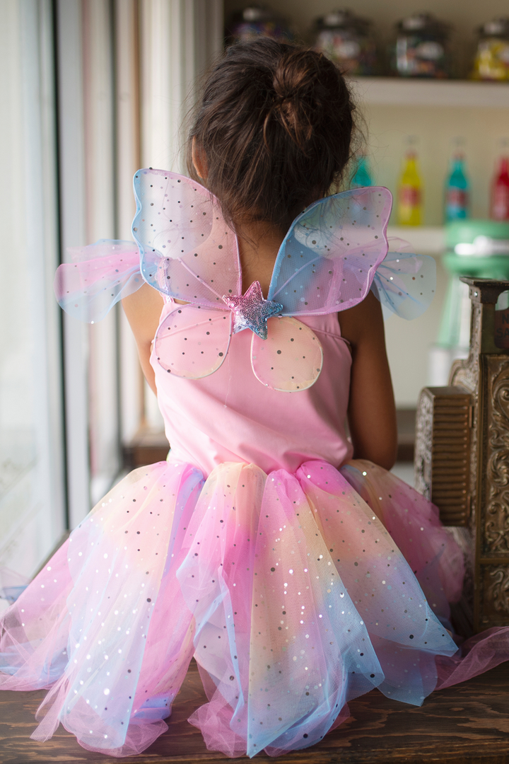 Rainbow Fairy Dress w/ Wings