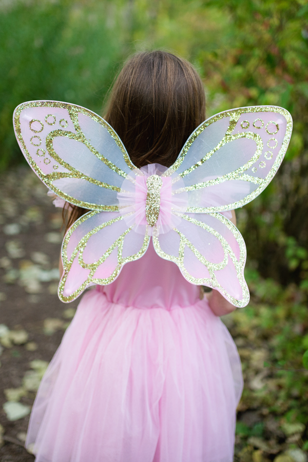 Gold Butterfly Dress with Wings