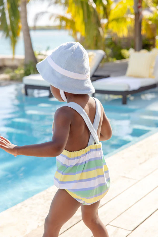 Stillman Sunsuit Samford Stripe (Worth Ave White)/Beale Street Blue
