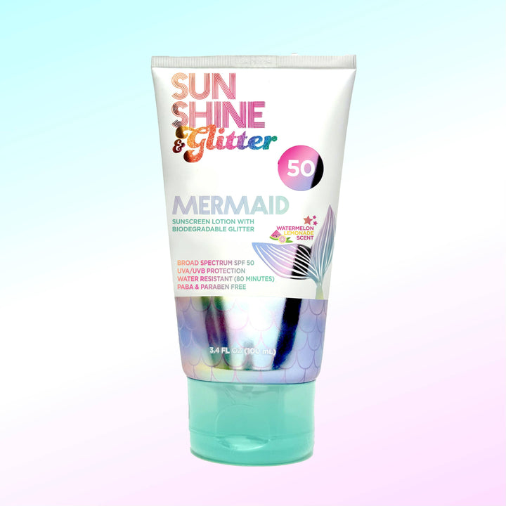 S&amp;G Mermaid Biodegradable Glitter SPF 50 TUBE