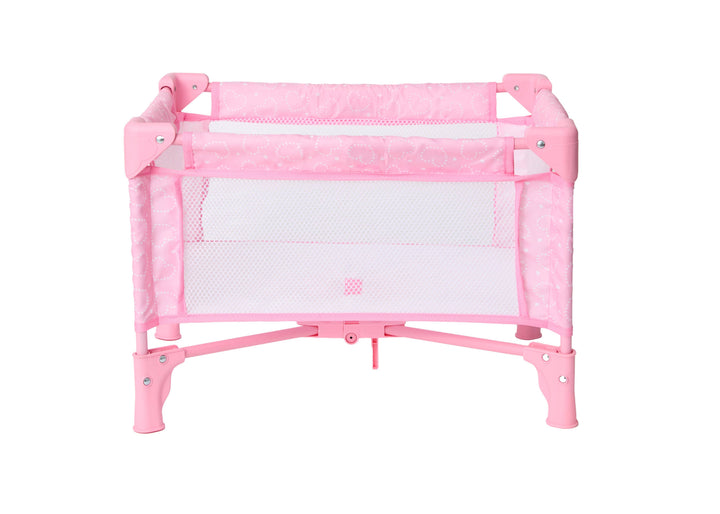 Pink Hearts Pack and Play