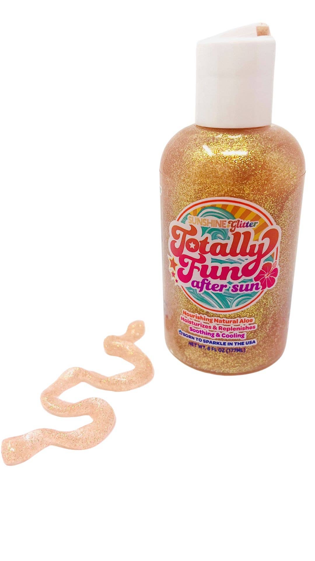 Totally Fun After Sun Glitter Aloe Body Gel 6 oz