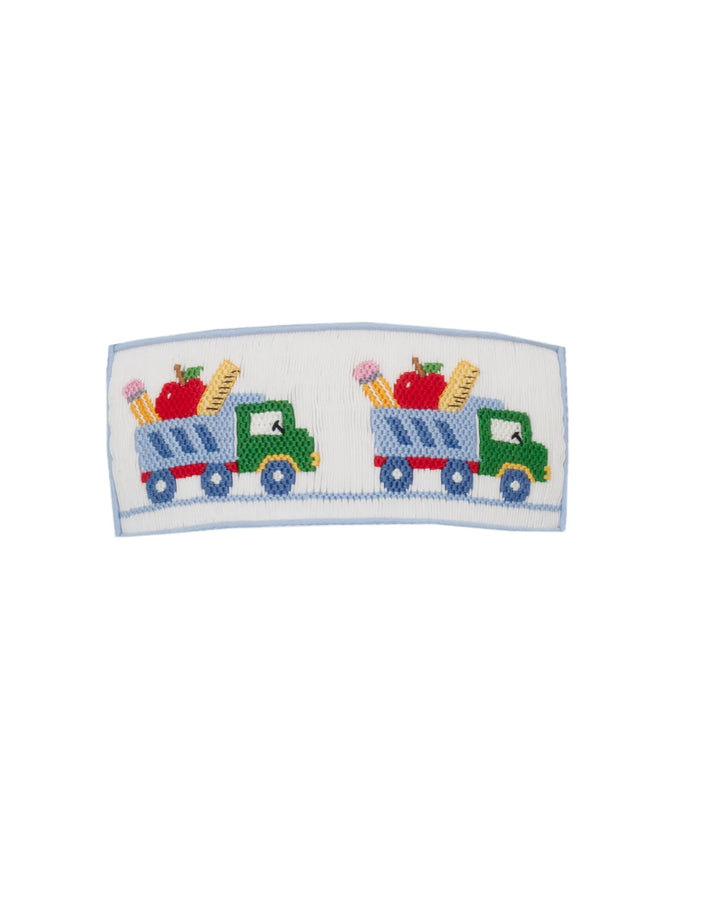 School Trucks Light Blue Knit Stripe Boy&