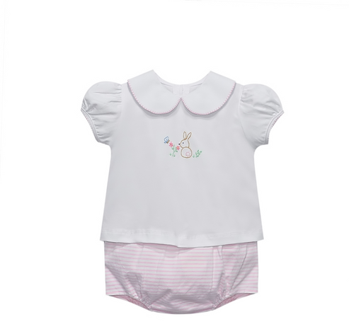 Baby Sen Pink Bailey Bloomer Set - Little Cottontail