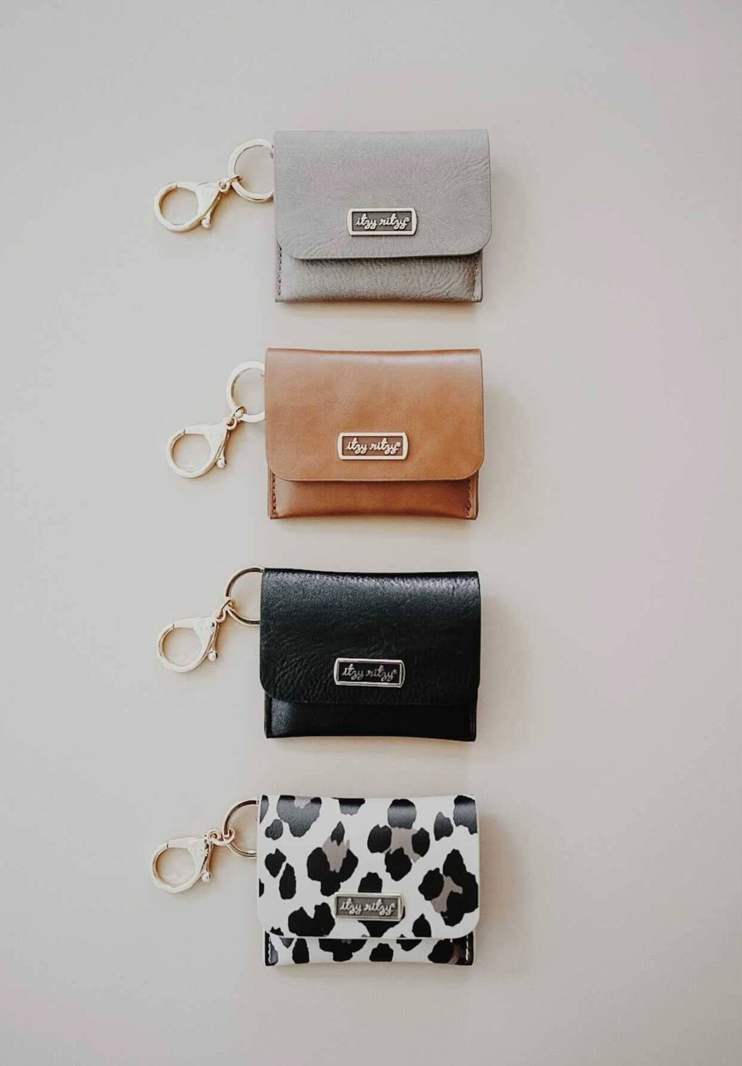 Taupe Itzy Mini Wallet Card Holder