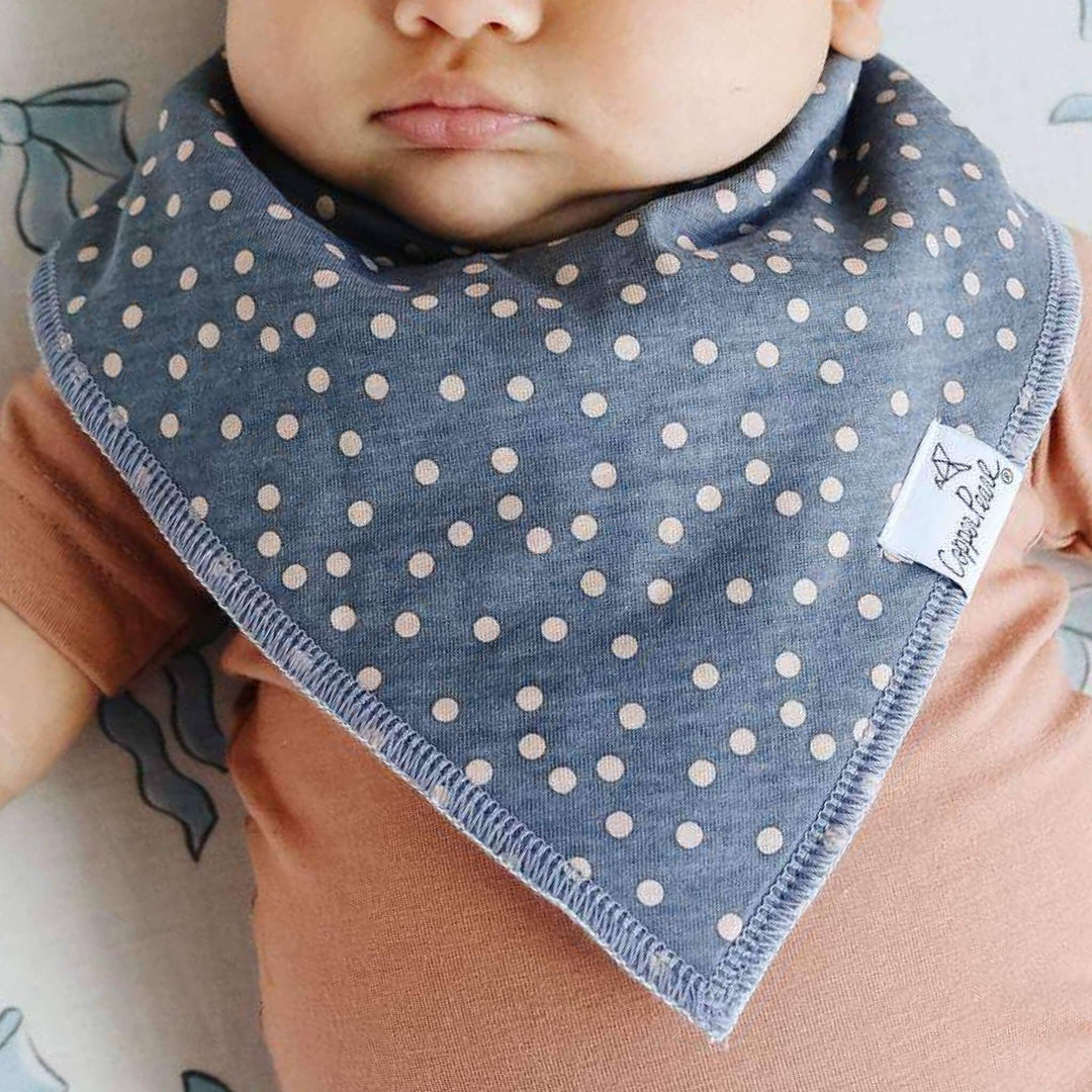 Gemma In Tan Bandana Bib Set (4-Pack)