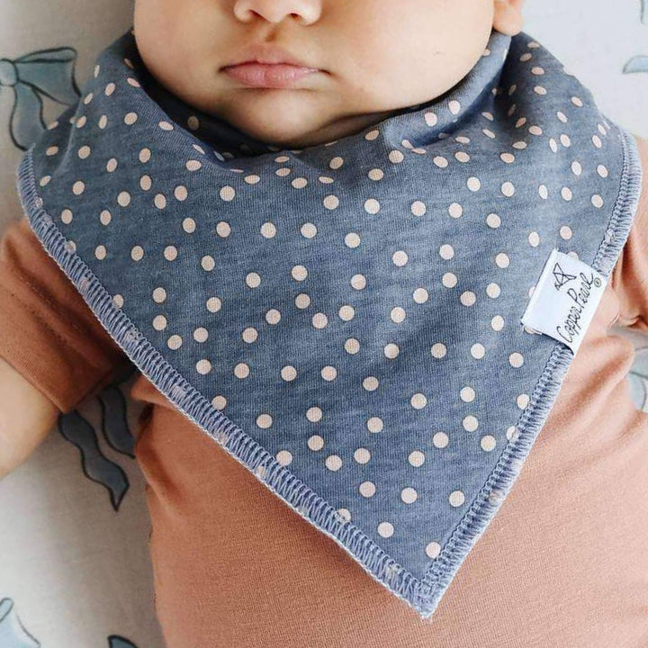 Gemma In Tan Bandana Bib Set (4-Pack)
