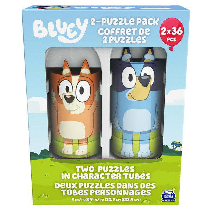 Bluey, 36 Piece Jigsaw Puzzle Two Pack Toy Gift Set