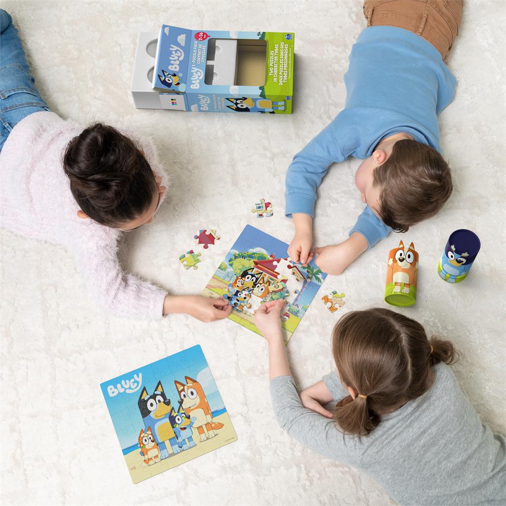 Bluey, 36 Piece Jigsaw Puzzle Two Pack Toy Gift Set