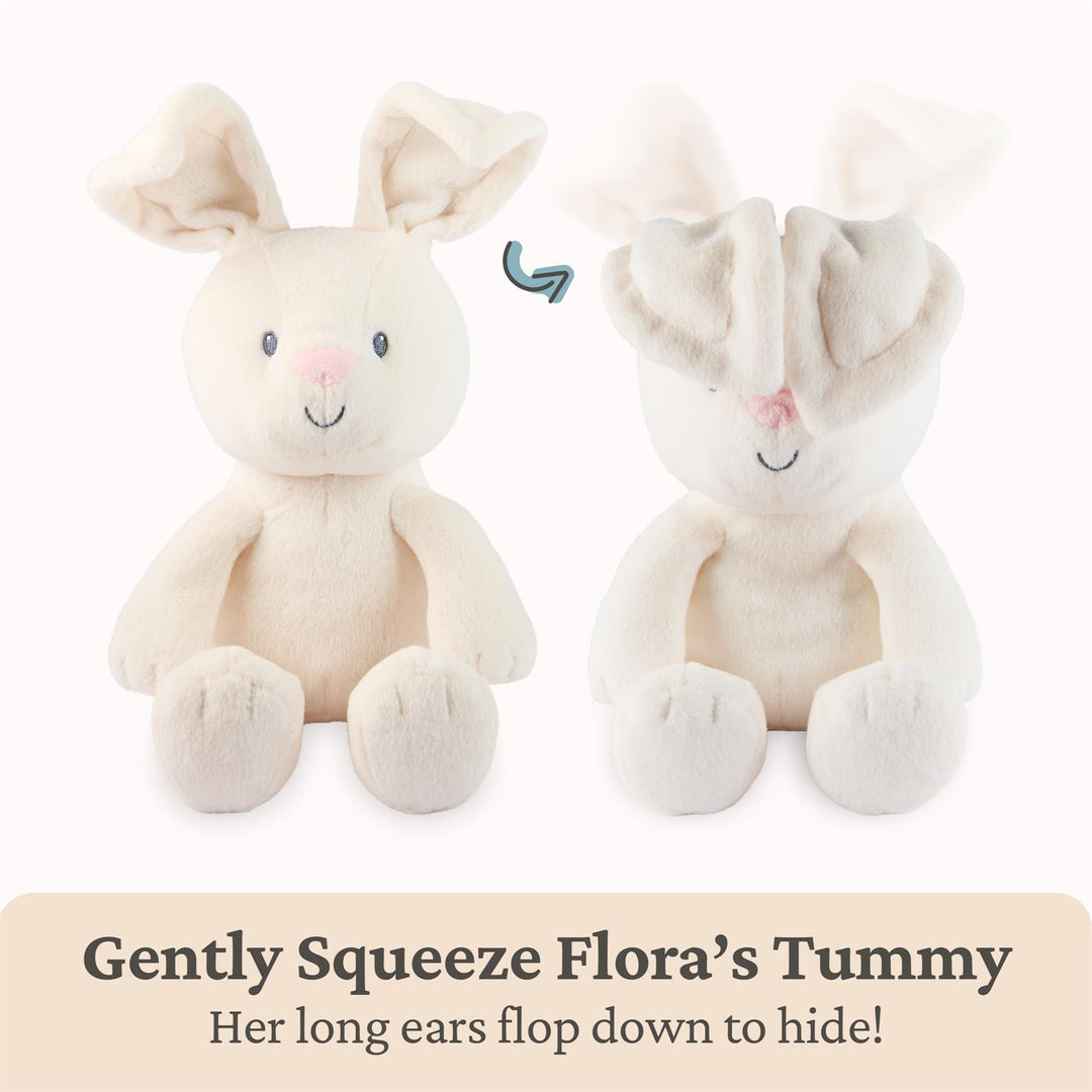 Peek-a-Boo Flora the Bunny, 7"