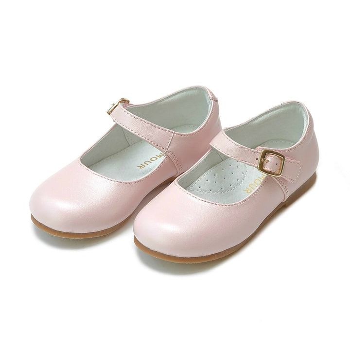 Rebecca Baby Dressy Flat Pearlized Pink