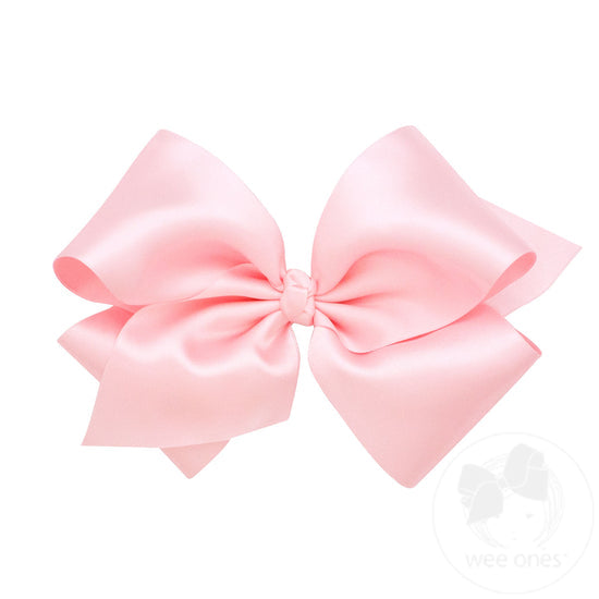 French Satin Basic Bow W/ Knot