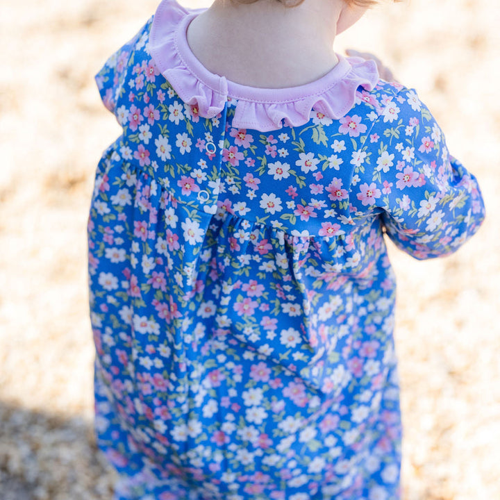 Lila Long Bubble, Floral Knit