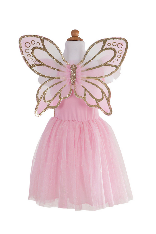 Gold Butterfly Dress with Wings