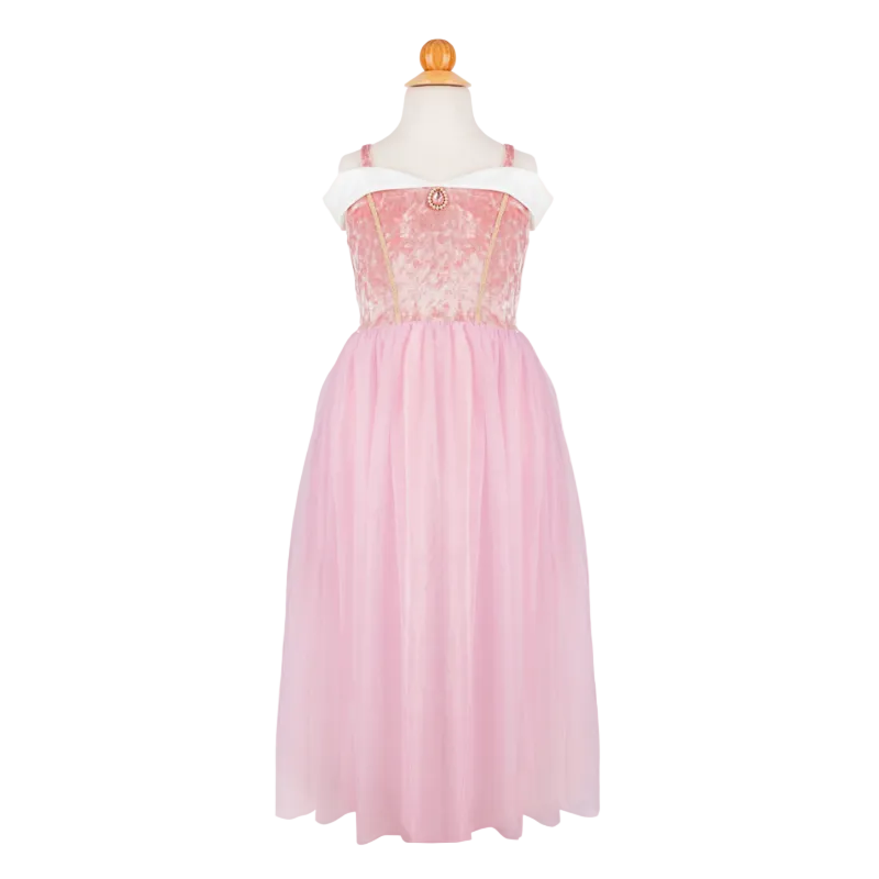 Velvety Soft Sleeping Sweetheart Princess Gown with Arm Warmers
