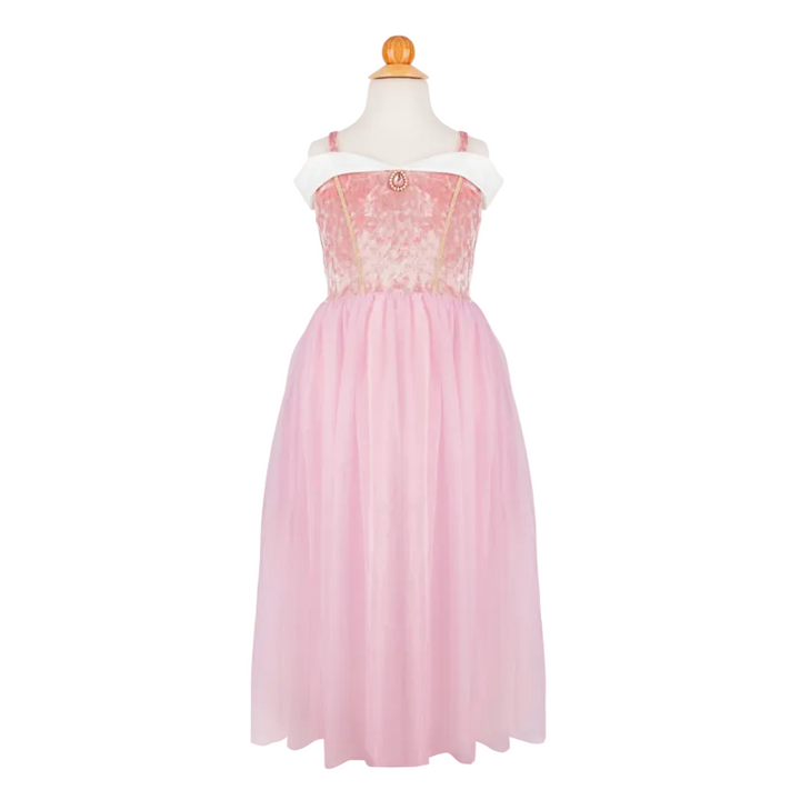 Velvety Soft Sleeping Sweetheart Princess Gown with Arm Warmers
