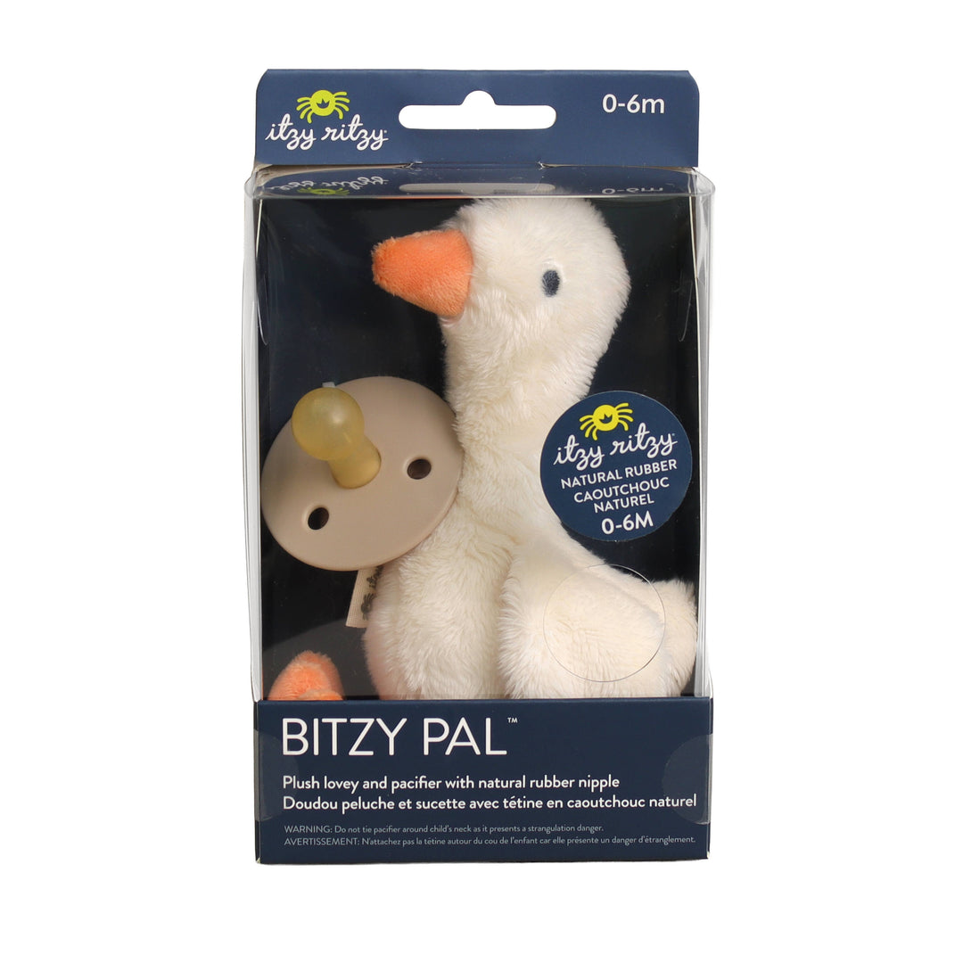 Bitzy Pal Natural Rubber Pacifier &amp; Plush