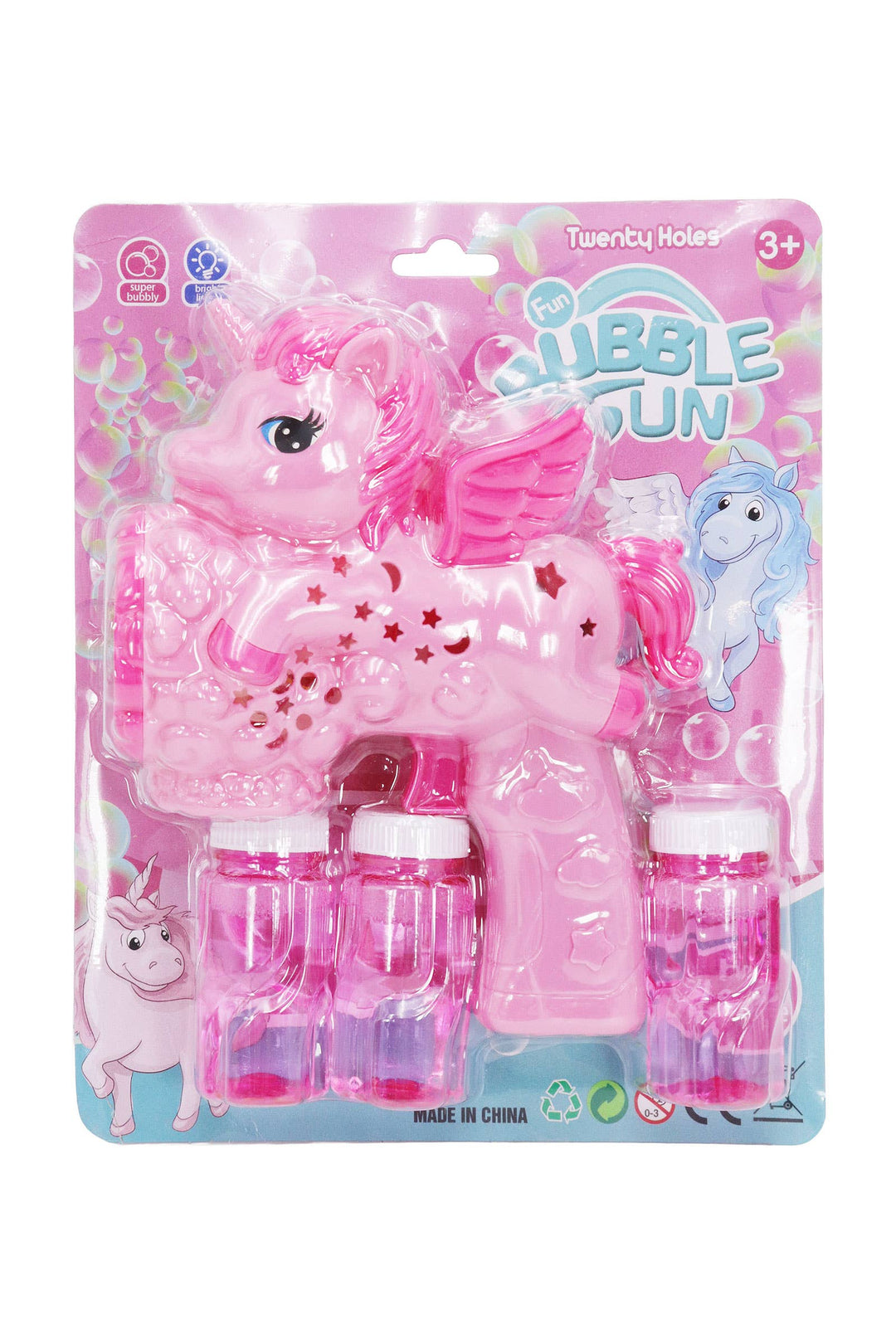 Unicorn Led Light-up Bubble Maker Blast Gun