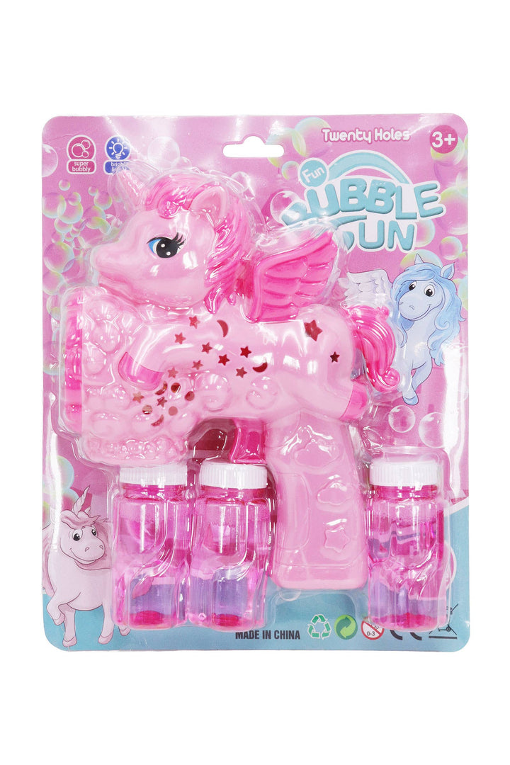 Unicorn Led Light-up Bubble Maker Blast Gun