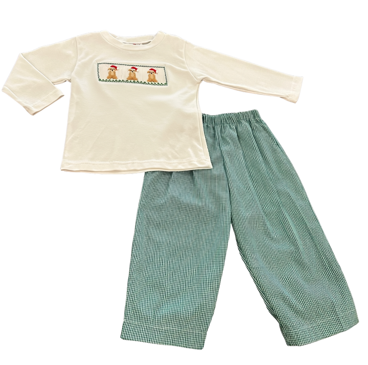 Santa Dogs Beau T-Shirt Set