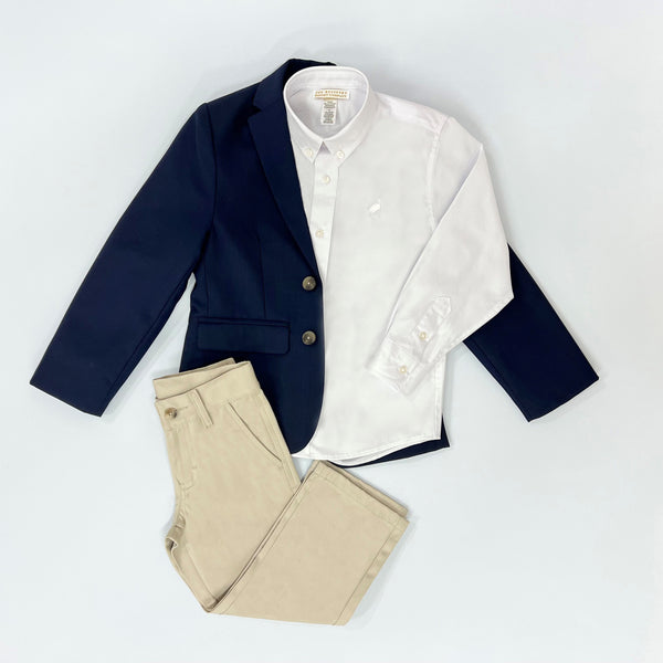 Grandccasion Booker Blazer Nantucket Navy with Tortoise Shell Buttons