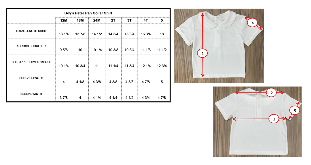 Boy Peter Pan Collar Shirt