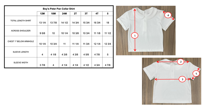 Boy Peter Pan Collar Shirt