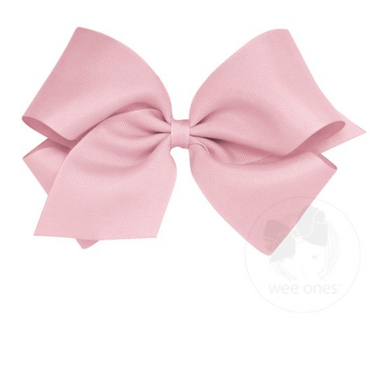 Small Solid Grosgrain Basic Bow