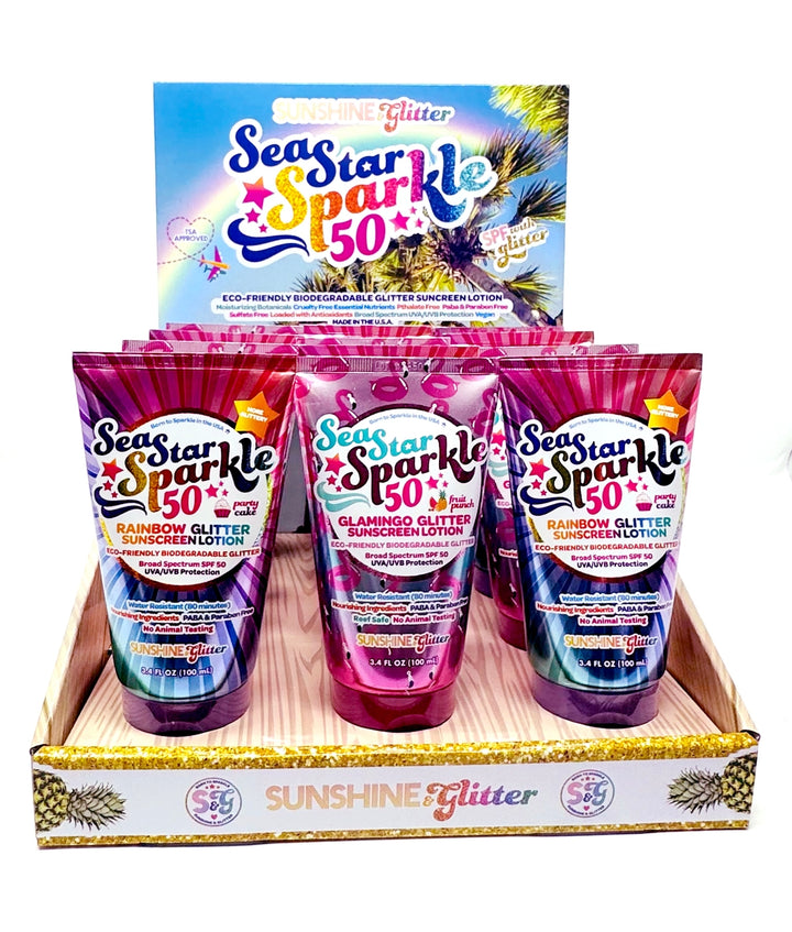 Sea Star Sparkle Mix Biodegradable Glitter SPF 50 TUBE
